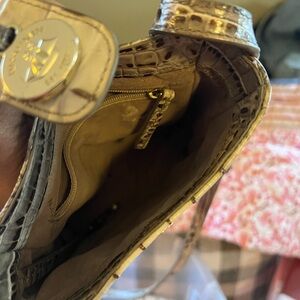 Brahmin Green Crossbody Bag crocodile GUC